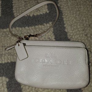 Coach Pebble Leather Wristlet